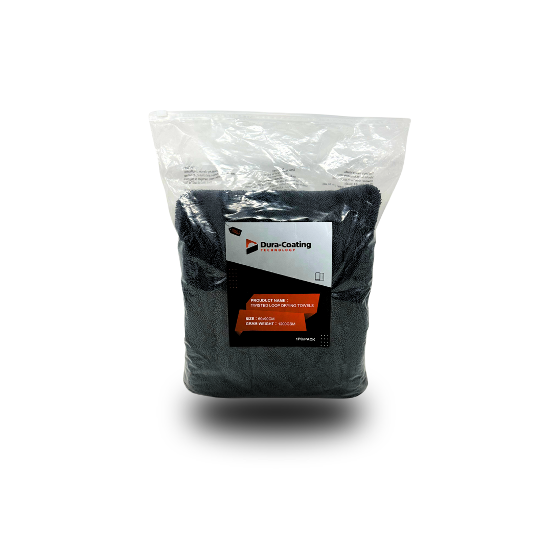 TWISTED LOOP 1200GSM- 60x90CM GRAY DRYING TOWEL