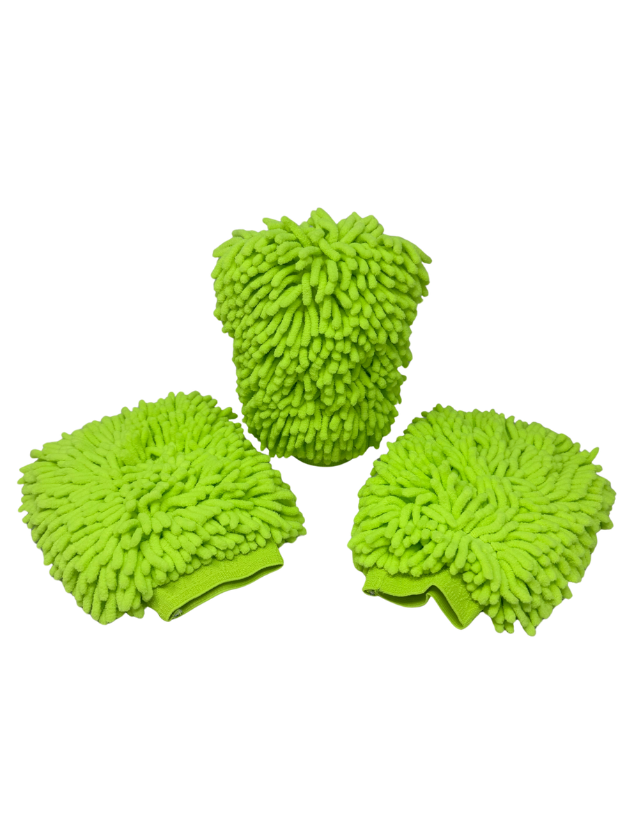 Premium Chenille Microfiber Knobby Wash Mitt (3 pack) - use code: 50 @ checkout $17.99!