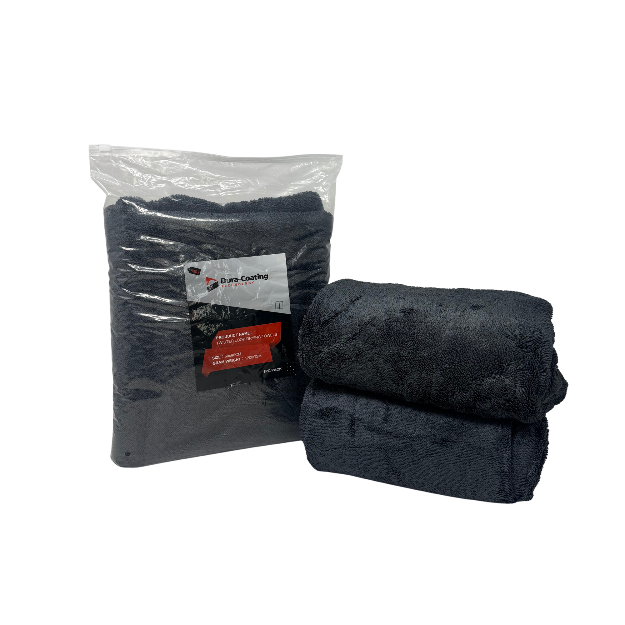 TWISTED LOOP 1200GSM- 23x35in GRAY DRYING TOWEL (3 pack)- use code: 50 @ checkout $44.99!