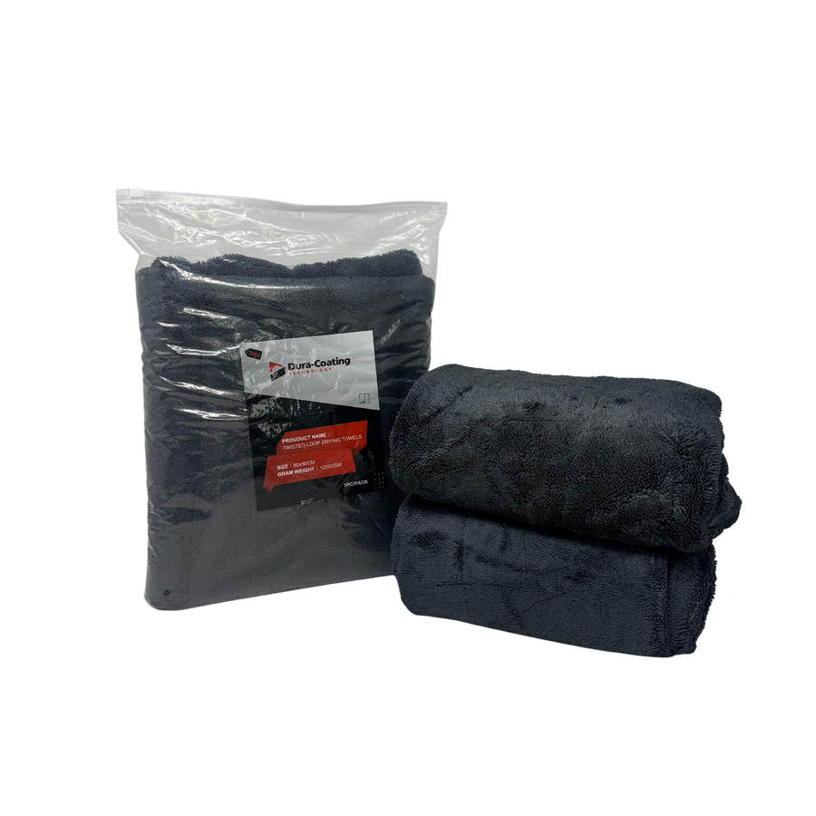 TWISTED LOOP 1200GSM- 23x35in GRAY DRYING TOWEL (3 pack)- use code: 50 @ checkout $44.99!