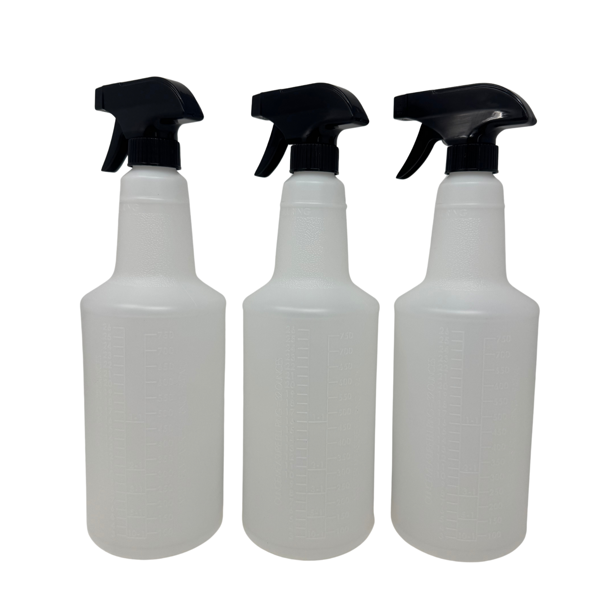 26oz spray bottles w/ dilution ratios (3 pack)