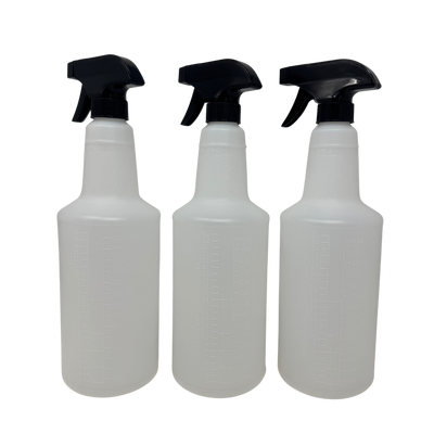 26oz spray bottles w/ dilution ratios (3 pack)