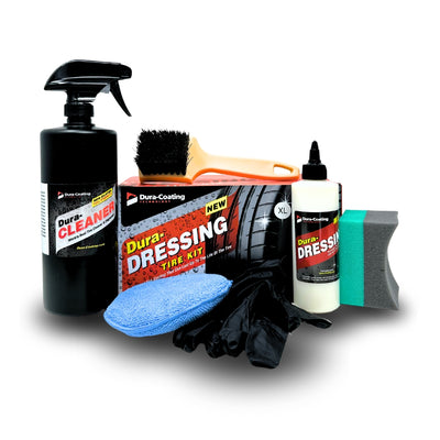 Dura-coating Technology Dressing Total Tire Kit, Xl Kit For 2-3 Car/truck Kit All Inclusive Tire Shine, And Cleaner Kit For A Lasting Shine And Brill