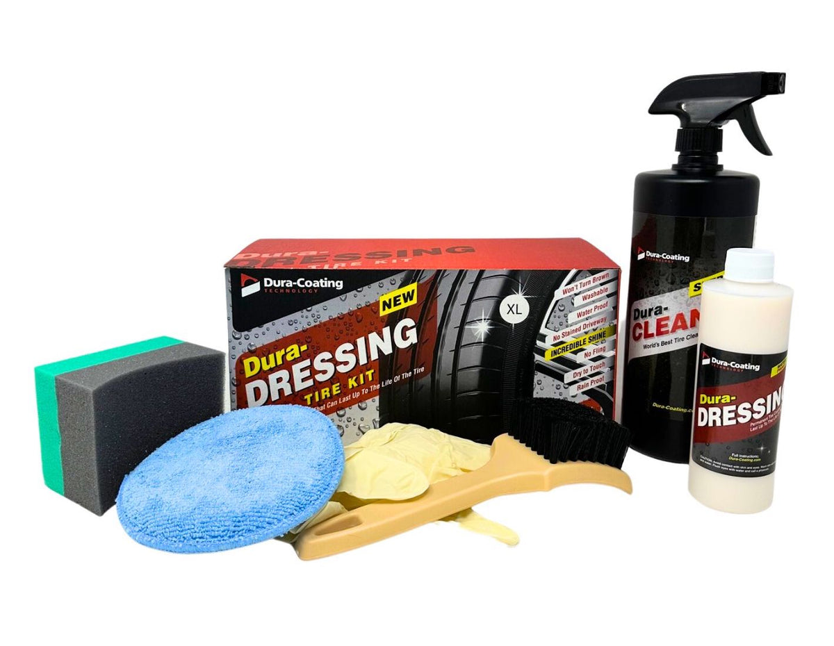 Dura-Dressing Total Tire Kit XL (2 Cars/SUV/Pickup Truck) Made In USA