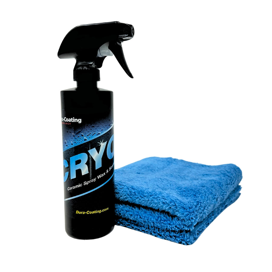 CRYO Hybrid Ceramic Spray Sealant & Plush Edgeless Towel Combo
